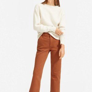 Everlane Straight Leg Crop Pant Cocoa/Rust 0